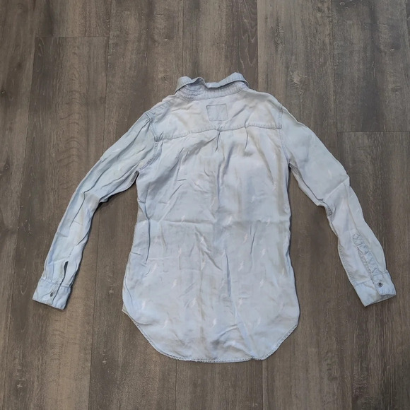 Rails Carter Lightning Bolt Chambray Button Down - Picture 4 of 6